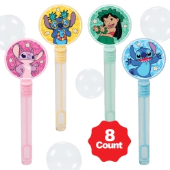 Lilo and Stitch Fancy Bubble Bottles w/Wands - 8 PACK
